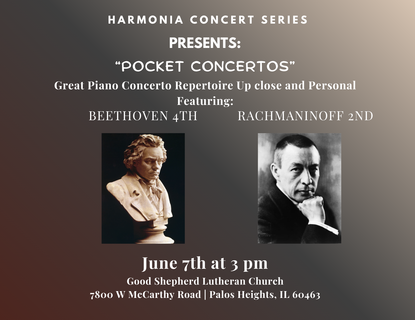 "Pocket Concertos" --Beethoven 4th and Rachmaninoff 2nd